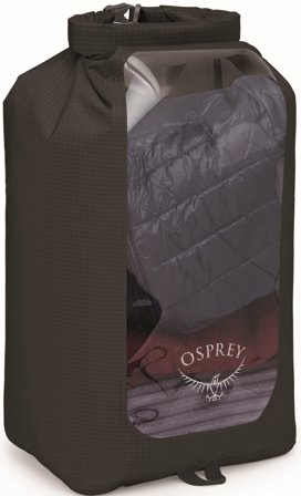 Osprey Dry Sack window kuivapussi, 20 L, musta