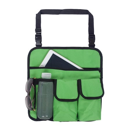 12,5x13 tommer (grøn) Strand Vandtæt Sæde Organizer 4 lommer organizer