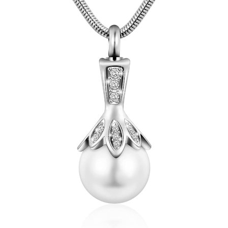 Pearl Urn halskæde Bone Ash Pendant Parfume Bottle Pendant