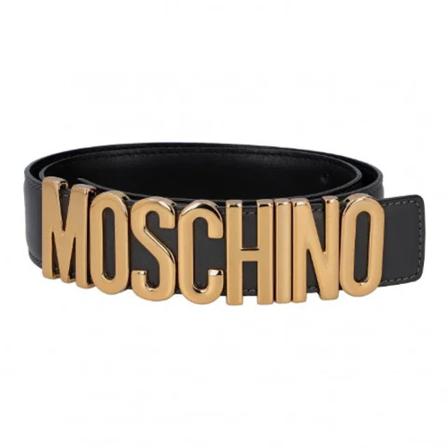 Moschino Pre-Owned, Pre-owned Leather belts Grijs, Dames, Maat:ONE Size