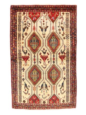 Medailonový Malý Afshar Shahre Babak Koberec 95X150 Vlna