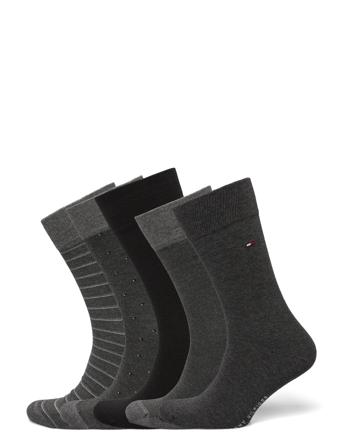 Th Men Sock 5P Giftbox Birdeye Underwear Socks Regular Socks Grå Tommy Hilfiger*Betinget Tilbud