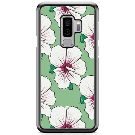 Bjornberry Skal Samsung Galaxy S9 Plus - Gräddvita Blommor
