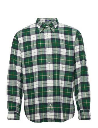 D2. Rel Texture Check Shirt Bd Skjorta Casual Multi/mönstrad GANT