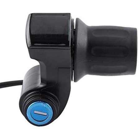 Gashandtag för elcykel, Skoter Halv handled Gashandtag LED-display nyckellås, 12V-99V