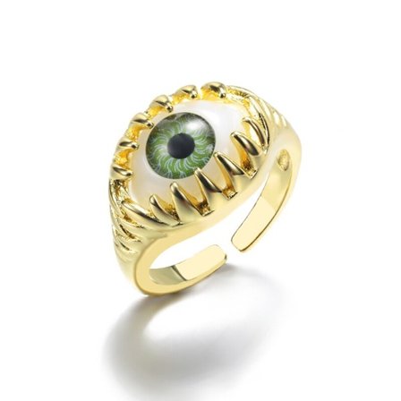 Rostfritt stål Blå Evil Eye Ringar För Kvinnor Män Amulett Turkiska Smycken Moon Star Heart Justerbara Ringar aneis