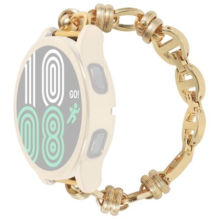 20mm yleiskierteinen metalliketjuinen kellohihna - Kulta