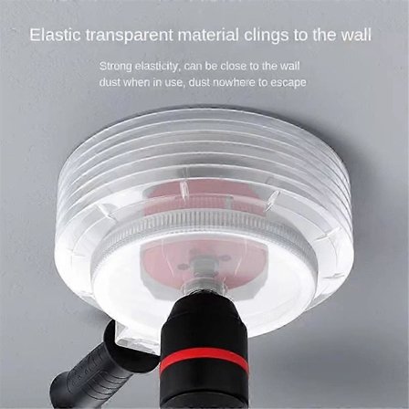 2 stk. Elektrisk hammerboremaskine støvopsamler hulåbner støvopsamlerdæksel støvtæt hulsav borekrone dæksel med håndtag