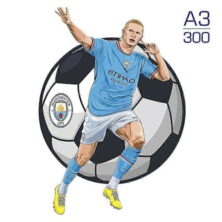 Puinen jalkapalloilija palapeli Eläinpalapeli Puukäsityölelut lapsille Salaperäiset söpöt eläimet Puinen palapeli aikuisille (h)