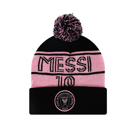 Stickad fotbollsklubb-mössa, kallskyddande och varm ullmössa för höst och vinter svart svart