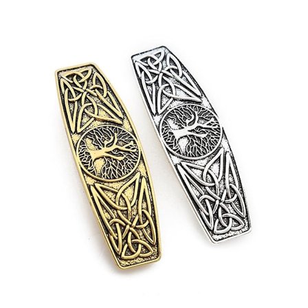 2 kpl Retro Barrettes Elämänpuu Elämänlähde Metallinen Hiusklipsi Koristelu Hiusneulat Päähineet Me