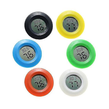 Mini digitalt innendørs termometer hygrometer klokke hygrometer temperatur LCD