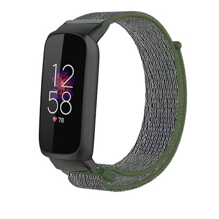 Nylonarmband Fitbit Luxe Mörkgrön