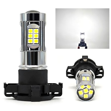 2 kpl LED-lamppu PY24W 12V CANBUS vahva 1400lm valkoinen valo