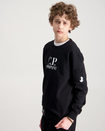C.P. Company SWEATSHIRT Czarny Swetry Chłopiec - Kids Brand Store