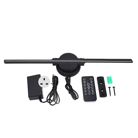 3D-hologramtuuletin 256LED 400x400mm WiFi-kaukosäädin 3D-hologram-projektor mainosnäyttö 100‐240V