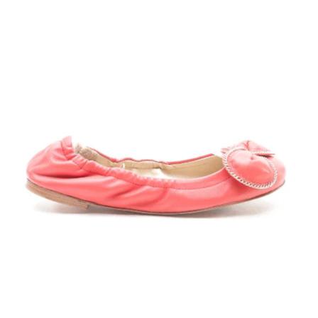 Chloé Pre-owned Pre-owned Læder flade-sko Rød, Dame Vintage Sko