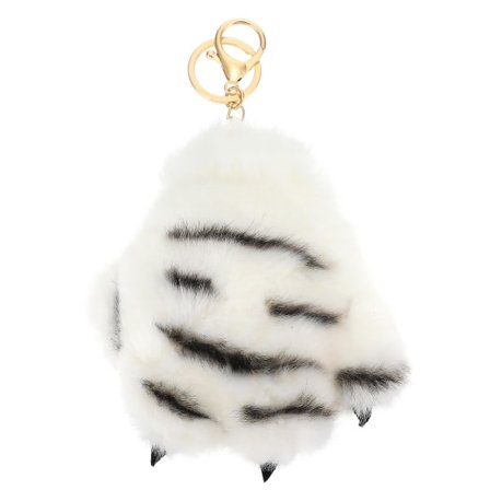 1. eläimen kynsi riipus söpö eläin riippuva koriste piirretty palmu koriste valkoinen IC