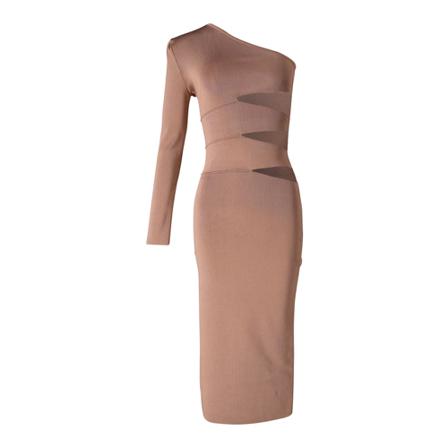 Balmain Pre-owned Pre-Owned Balmain Cut Out Midi Kjole inbo, Dame