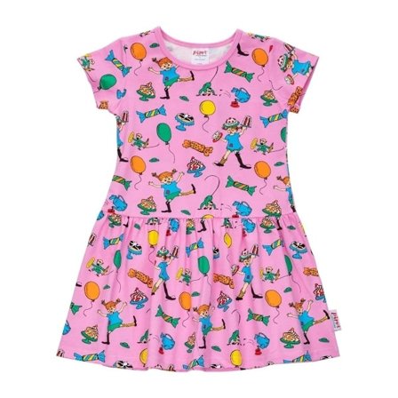 Pippi Langstrømpe Fest Pippi kjole pink