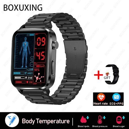 Ny Blodsocker Smart Klocka Män Sangao Laser Behandling Hälsa Puls Blodtryck Sport Smartwatch Kvinnor Glukometer Klocka