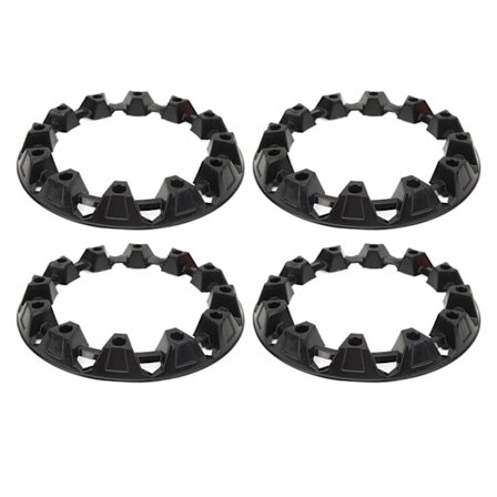 4 stk. universelle hjulkapsler, deksel, hjulbeskyttelse, felgkapsel for ATV Go Kart 10 tommer OD 280 mm ID 195 mm