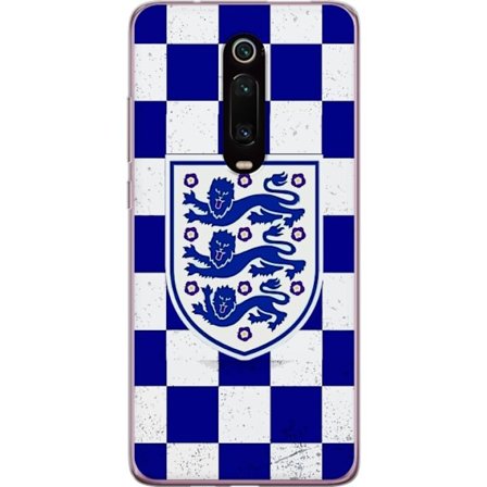 Yhteensopiva Puhelinkuori Xiaomi Xiaomi Mi 9T Pro Graafinen shakkiruudukkokuviointi sinisellä ja valkoisella, klassisella heraldisella vaakunalla, r