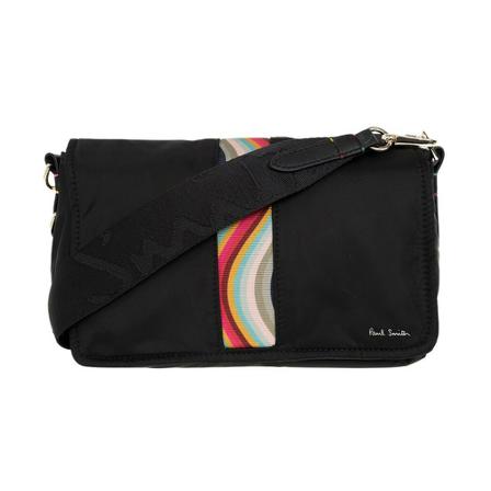 PS By Paul Smith, Shoulder bag with logo Zwart, Dames, Maat:ONE Size,streep