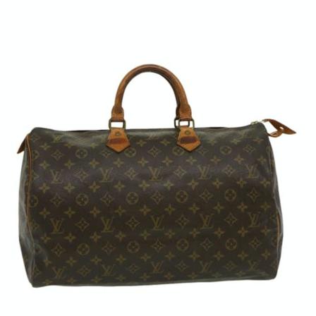 Louis Vuitton Vintage, Pre-owned Canvas Speedy Bruin, Dames, Maat:ONE Size,leer