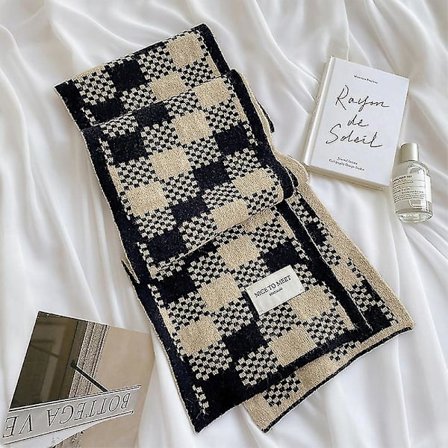 Dame skjerf høst og vinter 2024 ny koreansk stil allsidig student strikket ull holde varm skjerf