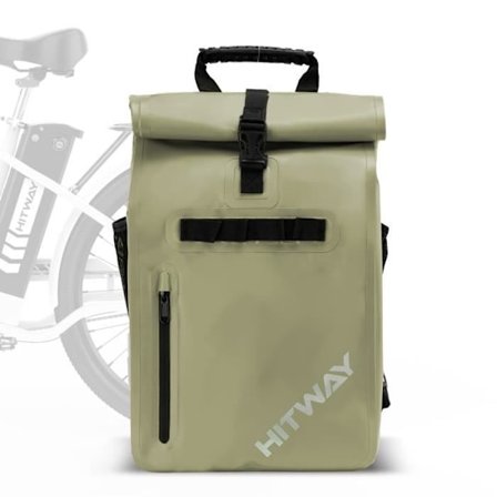 3 in 1 Multipurpose Cykelväska - HITWAY - 29L - Khakigrön