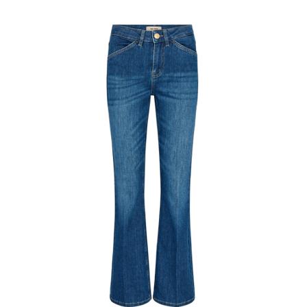 MOS Mosh, Flared Jeans Blauw, Dames, Maat:W30