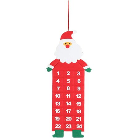 1 stykke filt julekalender for eldre