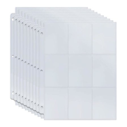 Plastlommer for Samlekort - Card Sleeves 9-rom