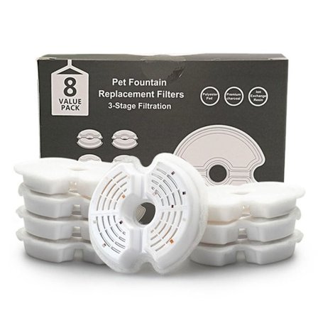 Pet Founian Filter Vattenfilter 8PCS 8PCS
