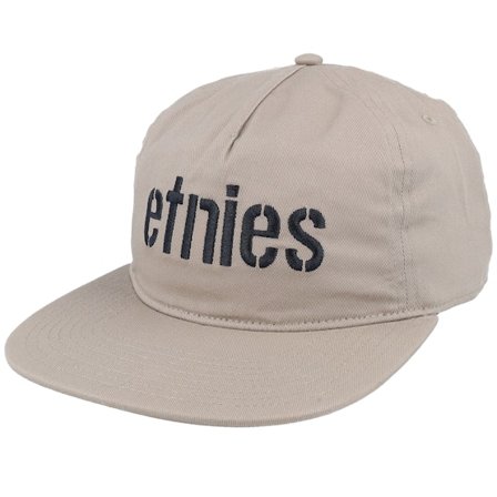 Etnies - Beige snapback Czapka Z Daszkiem - Corp Khaki Snapback @ Hatstore