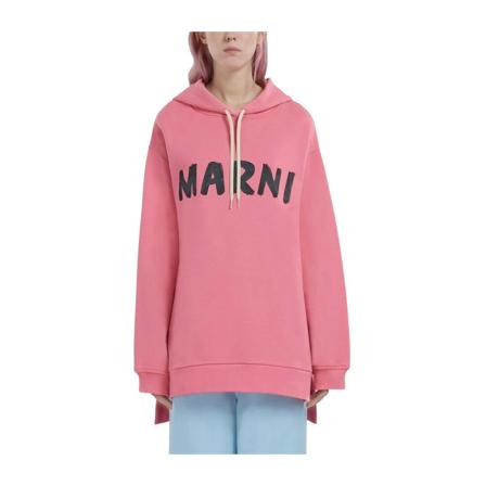 Marni, Hoodies Różowy, Kobieta, Rozmiar: 2XS