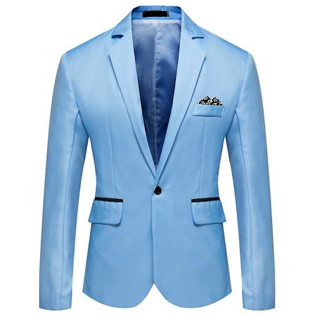 Allthemen Miesten Business Casual Yksipainikkeinen Notched Lapel Yksivärinen Puku Takki