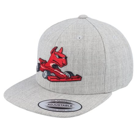Kiddo Cap - Grå snapback Keps - Kids Dog Formula 1 Kids Heather Grey Snapback @ Hatstore