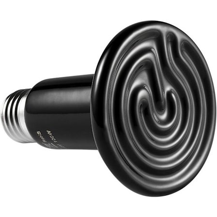 E27 100W Emitter Pet Varmepære Keramisk Infrarød Varmeapparat, Krybdyrlampe til Padder, Slanger, Fugle, Skildpadder, Katte, Hunde
