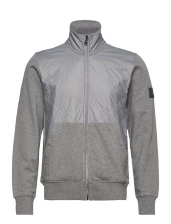 Mix Media Chevron Zip Through Svetari Collegepaita Harmaa Tommy Hilfiger