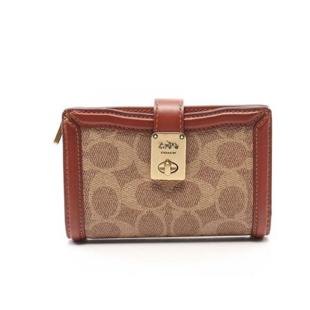 Coach Pre-owned, Pre-owned Wallets Bruin, Dames, Maat:ONE Size