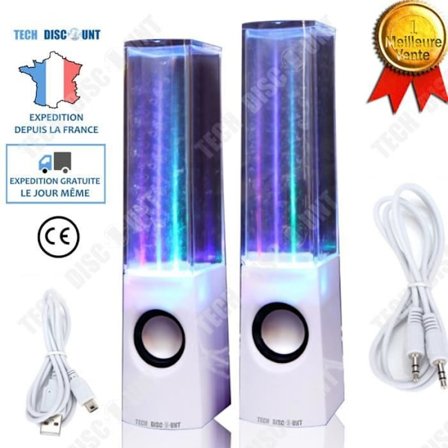 Bluetooth-högtalare TD - Färgglad bärbar högtalare - Vattentålig - 3D-ljud - Lysande LED-lampor