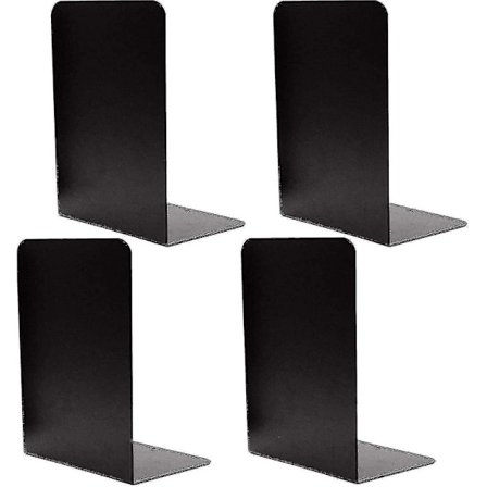 4 st robusta svarta dekorativa metallbokstöd, metallbokstöd med halkfria gummibotten [reducerat!!!nytt erbjudande] DB