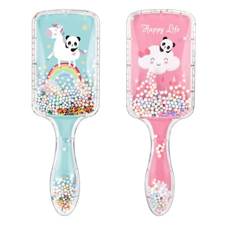 Hårborste, 2-pack, för att reda ut håret, hållbar paddelhårborste för kvinnor och flickor, för att släta ut tjockt, lockigt, tunt, långt, kort, vått 