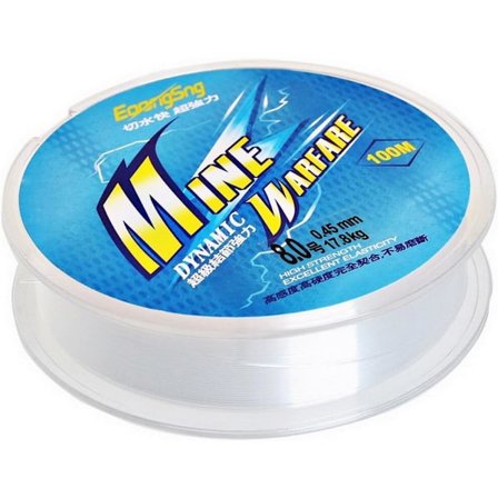 100 meter nylon fiskesnøre, monofilament transparent nylon fis
