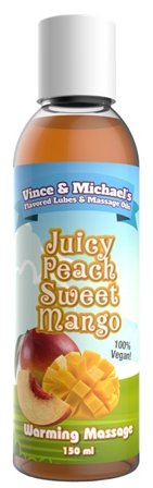 Juicy Peach Sweet Mango Värmande massageolja 150 ml