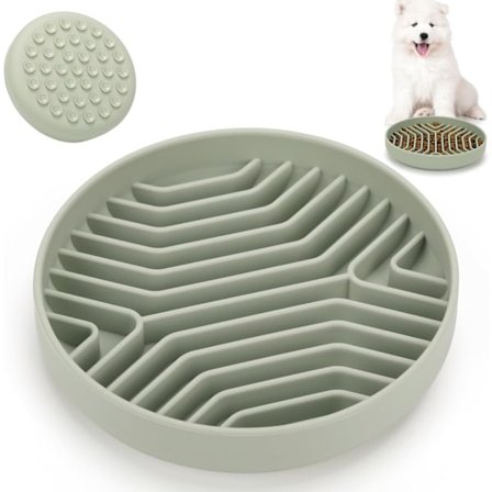 Slow Feeder Hundskålar Silikon Labyrinth Mat Sugkopp Matningsmattor Hundpussel Slickmatta för att Sakta Ner Ätandet för Stora Medelstora Små Ras 