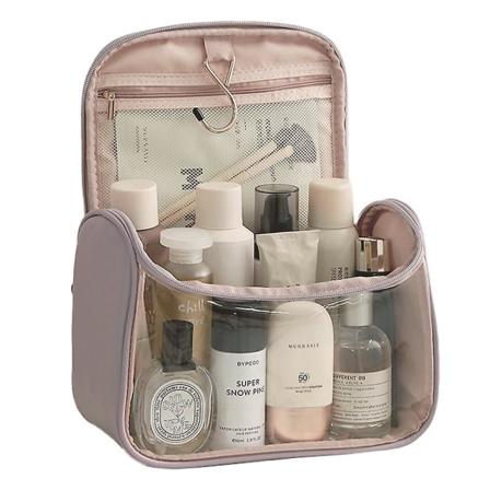 Transparent krokodil kosmetisk väska Stor kapacitet förvaringsväska, tillverkad av PVC