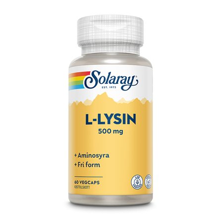 Solaray L-Lysin Aminosyrer 60 kapsler